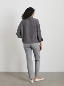 Jane Mid Rise Straight Jean(Grey Wash,24)