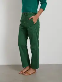 Neil Pant in Herringbone(Emerald,2)