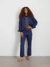 Neil Pant in Herringbone(Midnight Blue,2)