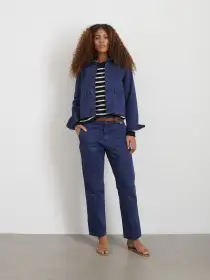 Neil Pant in Herringbone(Midnight Blue,2)
