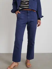 Neil Pant in Herringbone(Midnight Blue,2)