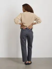 Neil Pant in Herringbone(Pebble,2)
