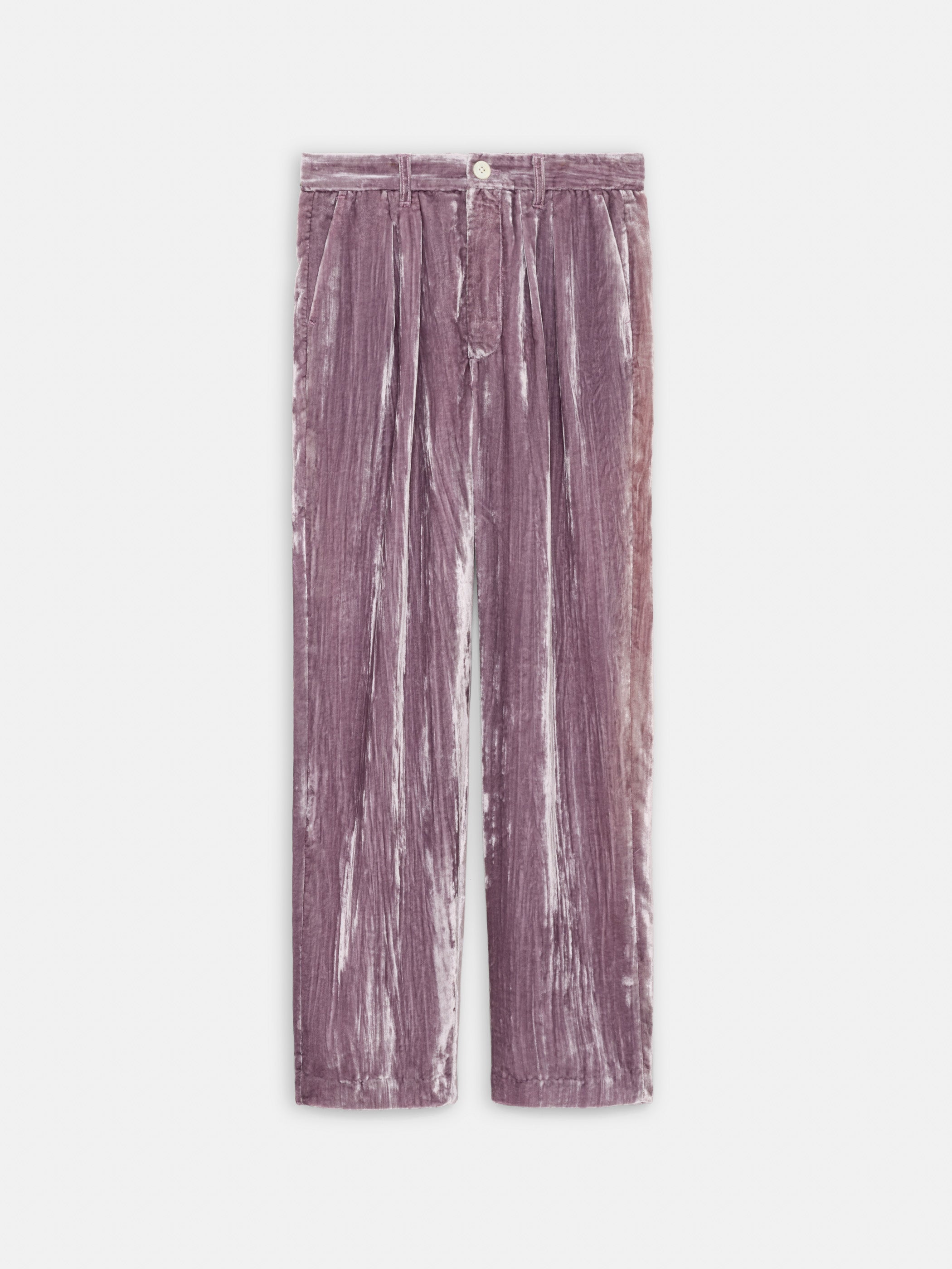 Becky Malinsky x Alex Mill Walker Pleated Pant in Velvet