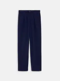 Becky Malinsky x Alex Mill Walker Pleated Pant in Wool Crepe