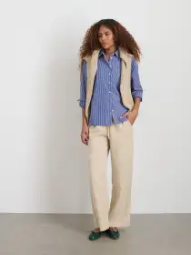 Riley Pant in Drapey Twill(Summer Linen,XS)