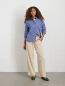 Riley Pant in Drapey Twill(Summer Linen,XS)