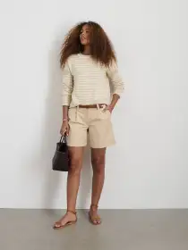 Soho Short In Cotton Linen(Tan,00)
