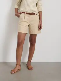 Soho Short In Cotton Linen(Tan,00)