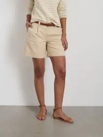 Soho Short In Cotton Linen(Tan,00)