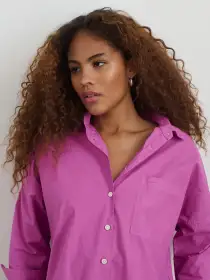 Jo Shirt in Cotton Poplin(Rosebud,XXS)