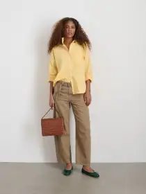 Jo Shirt in Cotton Poplin(Wheatfield,XXS)