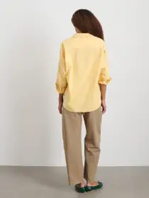 Jo Shirt in Cotton Poplin(Wheatfield,XXS)