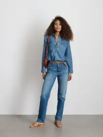 Santa Fe Shirt in Denim(Santa Fe Medium Wash,XS)