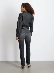 Santa Fe Shirt in Black Denim(Black Wash,XS)
