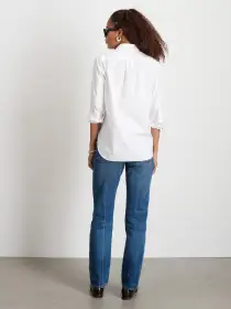 Val Shirt in Poplin(White,XXS)