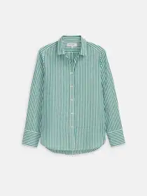 Val Shirt in Striped Poplin