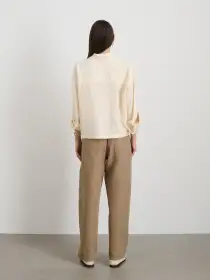 Gemma Top In Cupro(Ivory,XS)