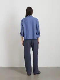 Gemma Top In Cupro(Wild Blueberry,XS)