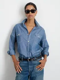 The Chambray Shirt(Chambray,XS)