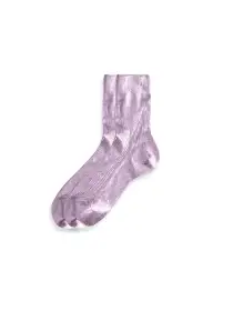 Maria La Rosa Ribbed Laminated Socks