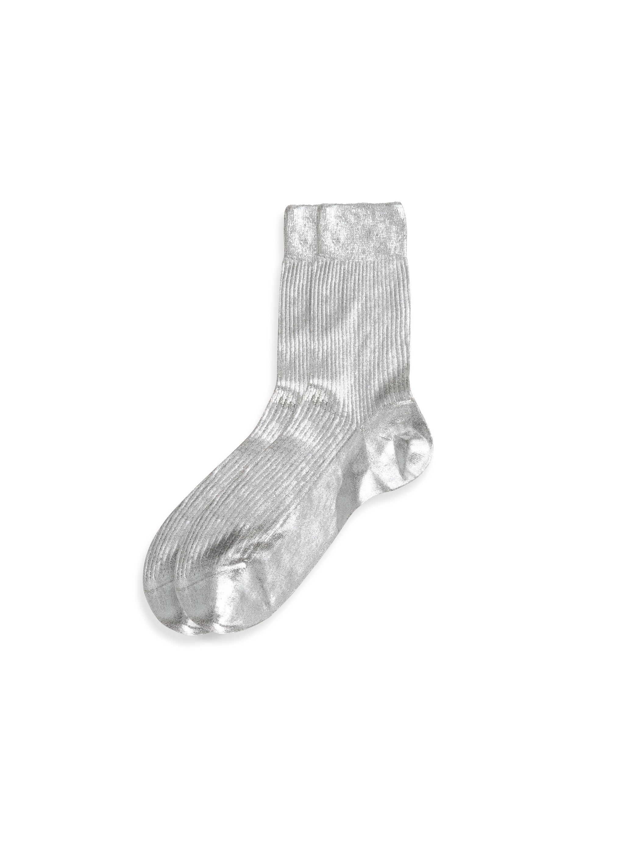 Maria La Rosa Ribbed Laminated Socks