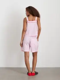 P'Jimmies Sleep Cami in Stripe(Pink Stripe,XXS)