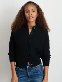 Nico Cardigan in Cotton(Black,XS)