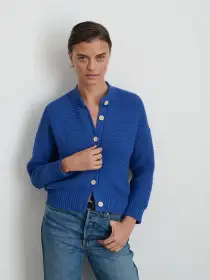 Nico Cardigan in Cotton(Cosmic Blue,XS)