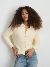 Nico Cardigan in Cotton(Ivory,XS)