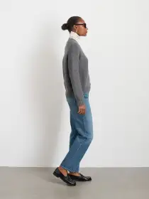 Nico Cardigan in Cotton(Heather Grey,XS)