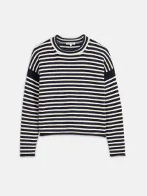 Mariner Striped Rollneck Sweater in Cotton