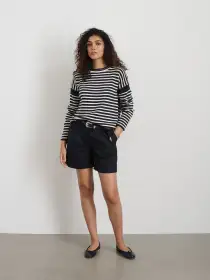 Soho Short In Cotton Linen(Black,2)