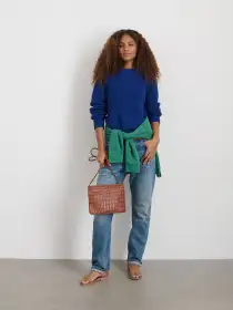 Amalie Pullover Sweater(Imperial Blue,XS)