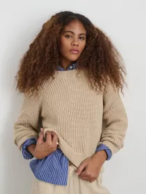 Amalie Pullover Sweater(Sand,XS)