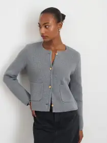Paris Sweater Jacket(Grey Shadow,XXS)