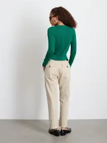 Neil Pant in Herringbone(Putty,00)