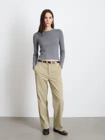 Ava Sweater Tee(Heather Grey,XS)