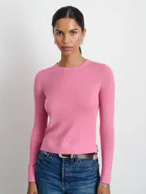 Ava Sweater Tee(Pink,XS)