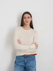 Ava Sweater Tee(Ivory,XS)