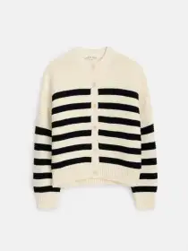 Nico Striped Cardigan in Cotton