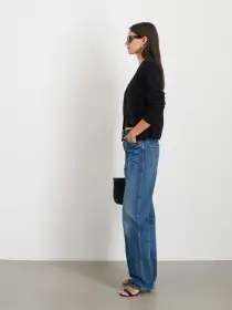 Lucie Cardigan in Cashmere(Black,XS)