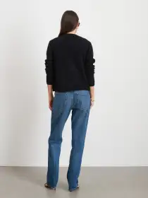 Lucie Cardigan in Cashmere(Black,XS)