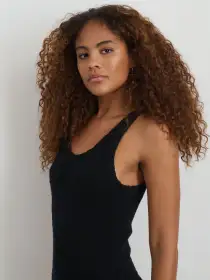 Serena Dress In Cotton Boucle(Rich Black,XS)