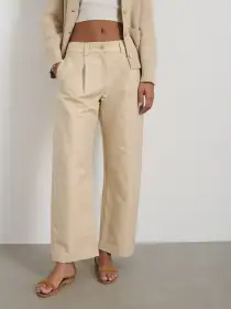 Soho Pant In Cotton Linen(Tan,2)