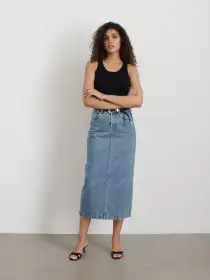 Ava Cropped Tank in Extrafine Merino Wool(Black,XS)