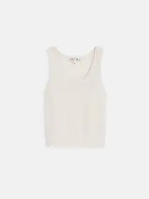 Ava Cropped Tank in Extrafine Merino Wool