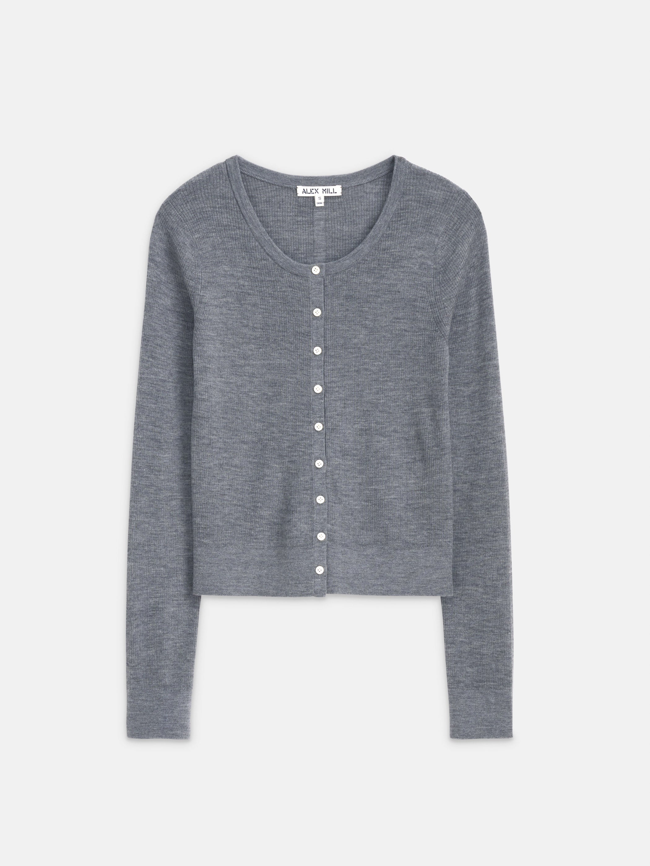 Ava Cardigan in Extrafine Merino Wool