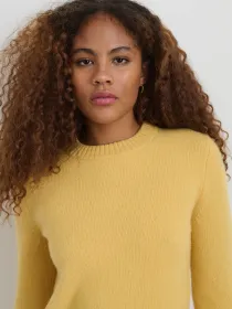 Michelle Crewneck Sweater in Cashmere(Acacia,XS)
