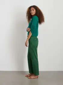 Neil Pant in Herringbone(Emerald,2)