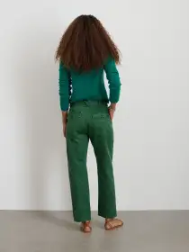 Neil Pant in Herringbone(Emerald,2)